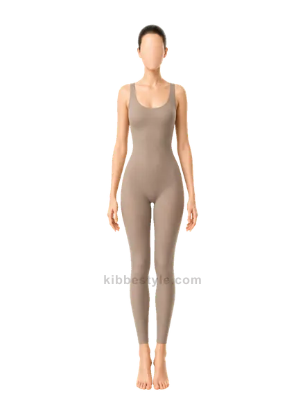 Illustration of the typical Gamine Kibbe body proportions — even yin/yang contrast, petite scale